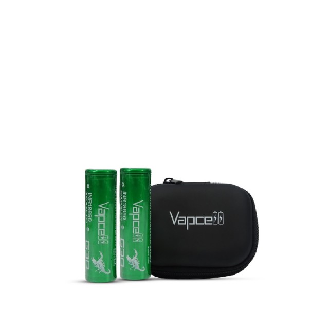 2 X VAPCELL 18650 BATTERY LI-ION � 3.7V 3000mAh