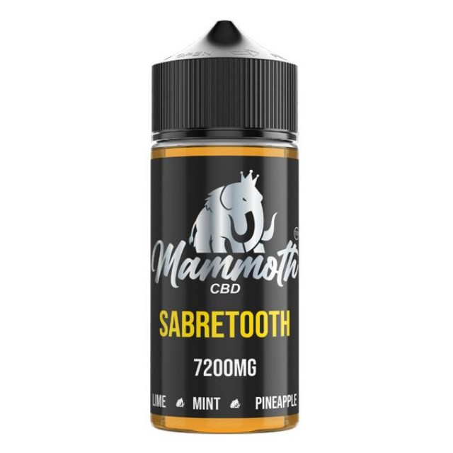 Mammoth CBD Sabretooth 7200mg CBD E-liquid 120ml (30VG/70PG)